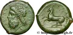 Greek Coins SICILY - SYRACUSE Type : Drachme  Date : c. 343-332 AC.  Mint name / Town : Syracuse, Sicile  Metal : copper  Diameter : 26  mm Orientation dies : 2  h. Weight : 17,99  g. Rarity : R2  Obv