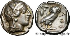 Greek Coins ATTICA - ATHENS Type : Tétradrachme  Date : c. 430 AC.  Mint name / Town : Athènes, Attique  Metal : silver  Diameter : 25  mm Orientation dies : 9  h. Weight : 17,10  g. Obverse legend : 