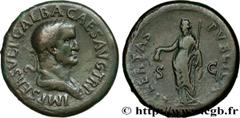 Roman coins GALBA Type : Sesterce  Date : août - septembre  Date : 68  Mint name / Town : Rome  Metal : copper  Diameter : 35  mm Orientation dies : 6  h. Weight : 25,59  g. Rarity : R2  Obverse legen