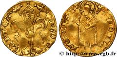 Feudal coins CAMBRÉSIS - BISHOPRIC OF CAMBRAI - GUY III D'AUVERGNE Type : Florin d'or  Date : n.d.  Mint name / Town : Cambrai  Metal : gold  Diameter : 21  mm Orientation dies : 8  h. Weight : 3,25  