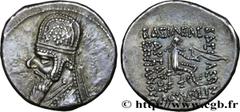 Greek Coins PARTHIA - PARTHIAN KINGDOM - MITHRADATES II Type : Drachme  Date : c. 100-88 AC.  Mint name / Town : Rhagae  Metal : silver  Diameter : 17,5  mm Orientation dies : 12  h. Weight : 4,06  g.