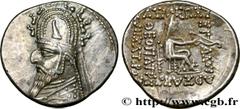 Greek Coins PARTHIA - PARTHIAN KINGDOM - GOTARZES I Type : Drachme  Date : c. 95-90 AC.  Mint name / Town : Rhagae, Perside  Metal : silver  Diameter : 18,5  mm Orientation dies : 12  h. Weight : 4,15