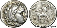 ROYAUME DE MACEDOINE - CASSANDRE(319-297 avant J.-C.)Monnayage au nom et au type d'Alexandre III le Grand Tétradrachme N° v26_0047    Date : c. 315-294 AC. Nom de l'atelier : Amphipolis Métal : argent