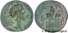 ANTONIN LE PIEUX(25/02/138-7/03/161)Titus Aurelius Fulvus Boionius Arrius AntoninusAuguste(10/07/138-7/03/161) Sesterce, (GB, ئ 33) N° v26_0258    Date : 142 Nom de l'atelier : Rome Métal : bronze Dia