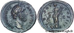 ANTONIN LE PIEUX(25/02/138-7/03/161)Titus Aurelius Fulvus Boionius Arrius AntoninusAuguste(10/07/138-7/03/161) As, (MB, ئ 27) N° v26_0263    Date : 140 Nom de l'atelier : Rome Métal : bronze Diamètre 