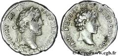 ANTONIN et MARC AURELE CESAR(140-161)Antoninus Pius, Marcus Aurelius Cوsar Denier N° v26_0267    Date : 141 Nom de l'atelier : Rome Métal : argent Diamètre : 17,5mm Axe des coins : 6h. Poids : 3,25g. 