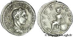 ELAGABAL(16/05/218-12/03/222)Marcus Aurelius Antoninus Denier N° v26_0339    Date : 218 Nom de l'atelier : Rome Métal : argent Diamètre : 19,5mm Axe des coins : 12h. Poids : 3,34g. Degré de rareté : R