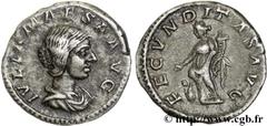 JULIA MAESA(+223 ou 226)Julia MوsaSœur de Julia Domna, mère de Julia Soémias et de Julia Mamée, grand-mère d'Elagabal et d'Alexandre Sévère - Augusta(218-223/226) Denier N° v26_0346    Date : 219 ou 2
