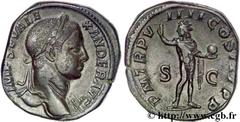 ALEXANDRE SEVERE(10/05/221-22/03/235)Marcus Aurelius Severus AlexanderAuguste (13/03/222-22/02/235) Sesterce, (GB, ئ 31) N° v26_0351    Date : 230 Nom de l'atelier : Rome Métal : cuivre Diamètre : 30,