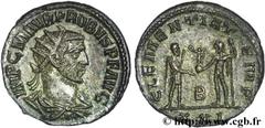 PROBUS(06-07/276-09/282)Marcus Aurelius Probus Aurelianus N° v26_0432    Date : 280 Nom de l'atelier : Syrie, Antioche Métal : billon Diamètre : 20,5mm Axe des coins : 12h. Poids : 3,97g. Etat de cons