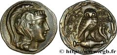 Greek Coins ATTICA - ATHENS Type : Tétradrachme stéphanophore  Date : c. 120-119 AC.  Mint name / Town : Athènes, Attique  Metal : silver  Diameter : 29  mm Orientation dies : 6  h. Weight : 15,75  g.