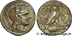 Greek Coins ATTICA - ATHENS Type : Tétradrachme stéphanophore  Date : c. 117-116 AC.  Mint name / Town : Athènes, Attique  Metal : silver  Diameter : 28  mm Orientation dies : 12  h. Weight : 16,85  g