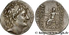 Greek Coins SYRIA - SELEUKID KINGDOM - ALEXANDER II ZEBINA Type : Tétradrachme  Date : c. 128-123 AC.  Mint name / Town : Antioche, Syrie  Metal : silver  Diameter : 30  mm Orientation dies : 12  h. W