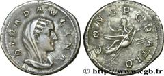 Roman coins PAULINA Type : Denier  Date : 236  Mint name / Town : Rome  Metal : silver  Millesimal fineness : 500  ‰ Diameter : 19,5  mm Orientation dies : 7  h. Weight : 3,22  g. Rarity : R3  Obverse