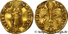 Feudal coins PRINCIPALITY OF ORANGE - RAYMOND IV Type : Florin d'or  Date : c. 1340-1370  Mint name / Town : Orange  Metal : gold  Diameter : 20  mm Orientation dies : 6  h. Weight : 3,39  g. Rarity :