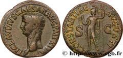 Roman coins CLAUDIUS Type : As  Date : 50-54  Mint name / Town : Rome  Metal : copper  Diameter : 29  mm Orientation dies : 6  h. Weight : 10,49  g. Rarity : R1  Obverse legend : TI CLAVDIVS CAESAR AV