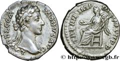 Roman coins COMMODUS Type : Denier  Date : avril - décembre 178  Date : 179  Mint name / Town : Rome  Metal : silver  Millesimal fineness : 750  ‰ Diameter : 19  mm Orientation dies : 5  h. Weight : 3