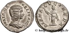 Roman coins JULIA DOMNA Type : Denier  Date : 214  Mint name / Town : Rome  Metal : silver  Millesimal fineness : 500  ‰ Diameter : 18  mm Orientation dies : 6  h. Weight : 2,23  g. Officine : 6e  Obv