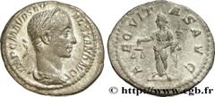 Roman coins SEVERUS ALEXANDER Type : Denier  Date : 226  Mint name / Town : Rome  Metal : silver  Millesimal fineness : 500  ‰ Diameter : 19  mm Orientation dies : 11  h. Weight : 2,59  g. Officine : 
