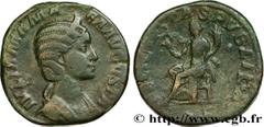 Roman coins JULIA MAMAEA Type : Sesterce  Date : 230  Mint name / Town : Rome  Metal : copper  Diameter : 29  mm Orientation dies : 12  h. Weight : 16,38  g. Rarity : R1  Officine : 6e  Obverse legend