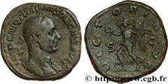 Roman coins TRAJAN DECIUS Type : Sesterce  Date : 250  Mint name / Town : Rome  Metal : copper  Diameter : 30  mm Orientation dies : 12  h. Weight : 21,30  g. Rarity : R2  Officine : 5e  Obverse legen