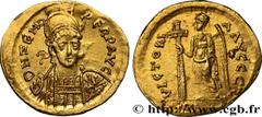Roman coins ZENO Type : Solidus  Date : c. 476-491  Mint name / Town : Constantinople  Metal : gold  Millesimal fineness : 1000  ‰ Diameter : 19  mm Orientation dies : 6  h. Weight : 4,09  g. Officine