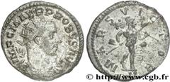 PROBUS(06-07/276-09/282)Marcus Aurelius Probus Aurelianus N° v27_0032    Date : début 277 Nom de l'atelier : Lyon Métal : billon Diamètre : 21,5mm Axe des coins : 6h. Poids : 4,33g. Degré de rareté : 