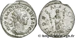 PROBUS(06-07/276-09/282)Marcus Aurelius Probus Aurelianus N° v27_0033    Date : 01-04/277 Nom de l'atelier : Lyon Métal : billon Diamètre : 22,5mm Axe des coins : 12h. Poids : 3,36g. Degré de rareté :
