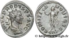 PROBUS(06-07/276-09/282)Marcus Aurelius Probus Aurelianus N° v27_0067    Date : 07-08/281 Nom de l'atelier : Lyon Métal : billon Diamètre : 22,5mm Axe des coins : 6h. Poids : 3,29g. Degré de rareté : 