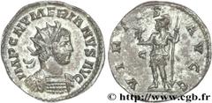 NUMERIEN(12/282-11/284)Marcus Aurelius NumerianusAuguste(03/283-11/284) Aurelianus N° v27_0135    Date : premier semestre 284 Nom de l'atelier : Lyon Métal : billon Diamètre : 21,5mm Axe des coins : 6
