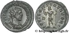 DIOCLETIEN(20/11/284-1/05/305)Caius Aurelius Valerius DiocletianusAuguste (20/11/284-1/05/305) Aurelianus N° v27_0145    Date : 07-285 - 1/04/286 Nom de l'atelier : Lyon Métal : billon Diamètre : 22mm
