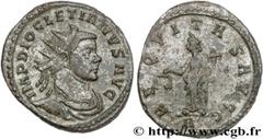 DIOCLETIEN(20/11/284-1/05/305)Caius Aurelius Valerius DiocletianusAuguste (20/11/284-1/05/305) Aurelianus N° v27_0202    Date : printemps 290 - 291 Nom de l'atelier : Lyon Métal : billon Diamètre : 23