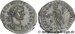 CONSTANCE Ier CHLORE(1/03/293-25/07/306)Flavius Valerius ConstantiusCésar(1/03/293-1/05/305) Follis ou nummus N° v27_0307    Date : 297 Nom de l'atelier : Lyon Métal : cuivre Diamètre : 25,5mm Axe des