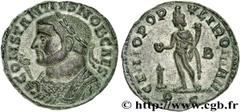 CONSTANCE Ier CHLORE(1/03/293-25/07/306)Flavius Valerius ConstantiusCésar(1/03/293-1/05/305) Follis ou nummus N° v27_0326    Date : 300 - mi 304 Nom de l'atelier : Lyon Métal : cuivre Diamètre : 25,5m