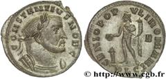 CONSTANCE Ier CHLORE(1/03/293-25/07/306)Flavius Valerius ConstantiusCésar(1/03/293-1/05/305) Follis ou nummus N° v27_0348    Date : 300 - mi 304 Nom de l'atelier : Lyon Métal : cuivre Diamètre : 27,5m
