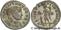 GALERE(1/03/293-5/05/311)Galerius Valerius MaximianusCésar(1/03/293-1/05/305) Follis ou nummus N° v27_0349    Date : 300 - mi 304 Nom de l'atelier : Lyon Métal : cuivre Diamètre : 28,5mm Axe des coins