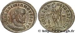 MAXIMIEN HERCULE(10/12/285-02/310)Marcus Aurelius Valerius MaximianusAuguste II(04/307-11/11/308) Follis ou nummus N° v27_0367    Date : printemps 307 Nom de l'atelier : Lyon Métal : cuivre Diamètre :