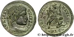 CONSTANTIN Ier LE GRAND(25/07/306-22/05/337)Flavius Valerius ConstantinusAuguste (25/12/307-22/05/337) Centenionalis ou nummus N° v27_0433    Date : 323 Nom de l'atelier : Lyon Métal : cuivre Diamètre
