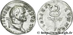 VESPASIEN(1/07/69-24/06/79)Titus Flavius Sabinus Vespasianus Denier N° v27_0517    Date : 74 Nom de l'atelier : Rome Métal : argent Diamètre : 19mm Axe des coins : 6h. Poids : 3,37g. Etat de conservat