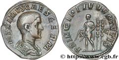 MAXIME CESAR(+238)Caius Iulius Verus MaximusCésar(236-238) Sesterce, (GB, ئ 32) N° v27_0650    Date : 237 Nom de l'atelier : Rome Métal : bronze Diamètre : 31,5mm Axe des coins : 1h. Poids : 25,72g. D