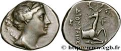 Greek Coins IONIE - EPHESUS Type : Didrachme  Date : c. 258-202 AC.  Mint name / Town : Éphèse, Ionie  Metal : silver  Diameter : 19,5  mm Orientation dies : 12  h. Weight : 6,50  g. Rarity : R2  Obve