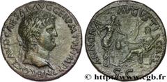 Roman coins NERO Type : Sesterce  Date : 65  Mint name / Town : Lyon  Metal : bronze  Diameter : 34  mm Orientation dies : 6  h. Weight : 25,28  g. Rarity : R2  Obverse legend : NERO CLAVD CAESAR AVG 