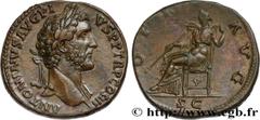 Roman coins ANTONINUS PIUS Type : Sesterce  Date : 142  Mint name / Town : Rome  Metal : copper  Diameter : 30,5  mm Orientation dies : 6  h. Weight : 26,54  g. Rarity : R2  Obverse legend : ANTONINVS