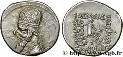 Greek Coins PARTHIA - PARTHIAN KINGDOM - MITHRADATES II Type : Drachme  Date : c. 100-88 AC.  Mint name / Town : Rhagae  Metal : silver  Diameter : 17,5  mm Orientation dies : 12  h. Weight : 4,06  g.