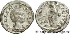 Roman coins JULIA MAESA Type : Denier  Date : 220-222  Mint name / Town : Rome  Metal : silver  Millesimal fineness : 500  ‰ Diameter : 19  mm Orientation dies : 6  h. Weight : 2,88  g. Rarity : R1  O