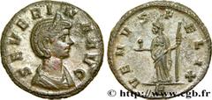Roman coins SEVERINA Type : Demi-aurelianus  Date : 275  Mint name / Town : Rome  Metal : billon  Millesimal fineness : 25  ‰ Diameter : 19  mm Orientation dies : 6  h. Weight : 2,58  g. Officine : 5e
