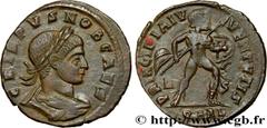 Roman coins CRISPUS Type : Follis ou nummus  Date : 317-318  Mint name / Town : Arles  Metal : copper  Diameter : 20  mm Orientation dies : 6  h. Weight : 2,96  g. Rarity : INÉDIT  Officine : 4e  Obve