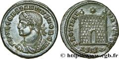 Roman coins CONSTANTIUS II Type : Centenionalis ou nummus  Date : 328-329  Mint name / Town : Siscia  Metal : copper  Diameter : 19  mm Orientation dies : 12  h. Weight : 3,41  g. Officine : 4e  Obver