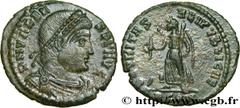 Roman coins VALENS Type : Nummus, (PB, Æ 3)  Date : 371-376  Mint name / Town : Arles  Metal : copper  Diameter : 18  mm Orientation dies : 12  h. Weight : 3,21  g. Rarity : R1  Officine : 1re  Obvers