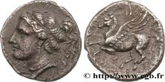 Greek Coins SICILY - SYRACUSE Type : Drachme  Date : c. 300-289 AC.  Mint name / Town : Syracuse, Sicile  Metal : silver  Diameter : 14  mm Orientation dies : 3  h. Weight : 1,71  g. Rarity : R3  Obve